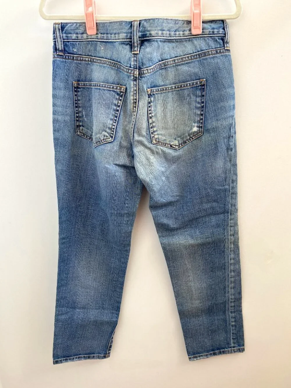 Loft Medium Wash Boyfriend Fit Button Fly Jeans Size 2